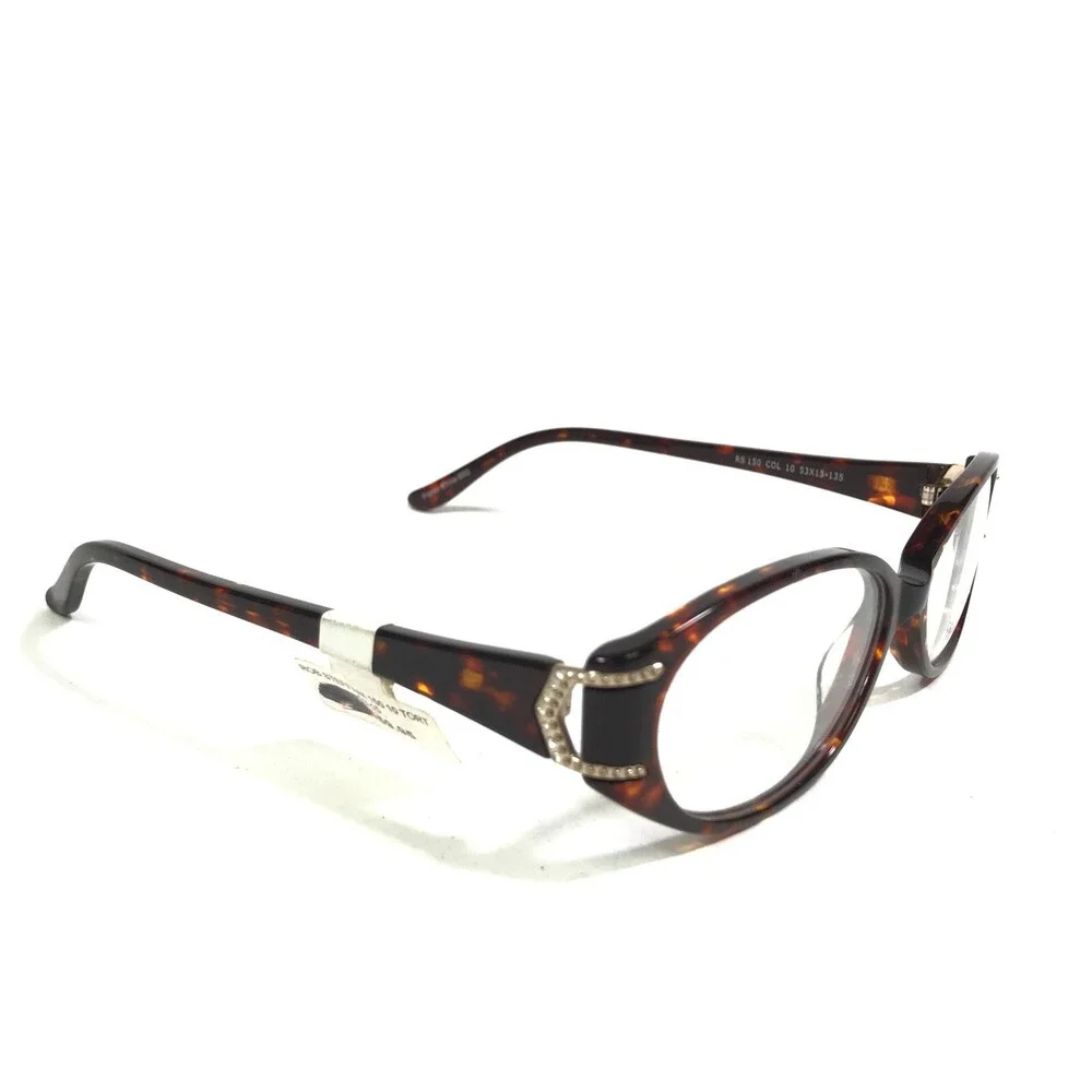 Roberto Steffani RS 150 COL 10 Eyeglasses Frames Brown Tortoise Round 53-15-135